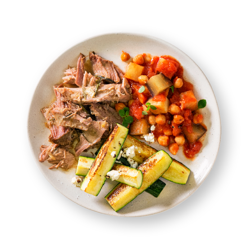 Slow Cooked Greek Lamb Keto Bowl