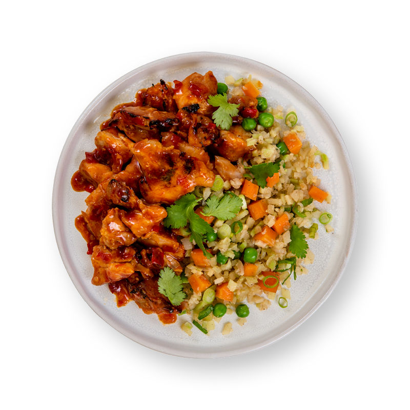 Korean Chilli Chicken with Keto Fried Rice