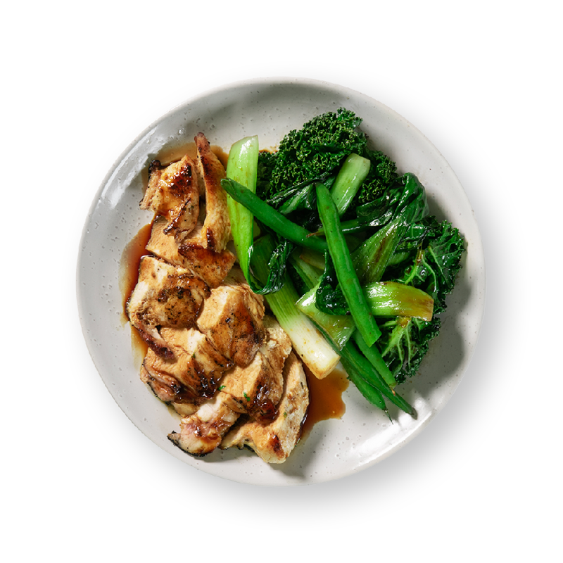 Teriyaki Chicken Breast with Asian Greens