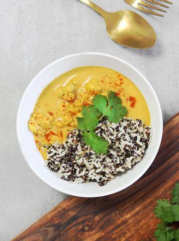 Butter Chicken with Broccoli & Cauliflower Rice